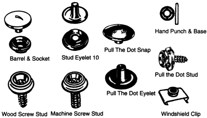 Handiman / S&J 560251 7/8" Windshield Clip Nickel-Plated Brass 5-Pack