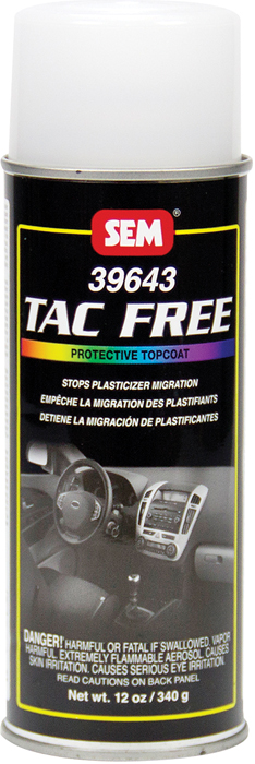 SEM Products 39643 Tac Free Protective Topcoat 12oz Aerosol