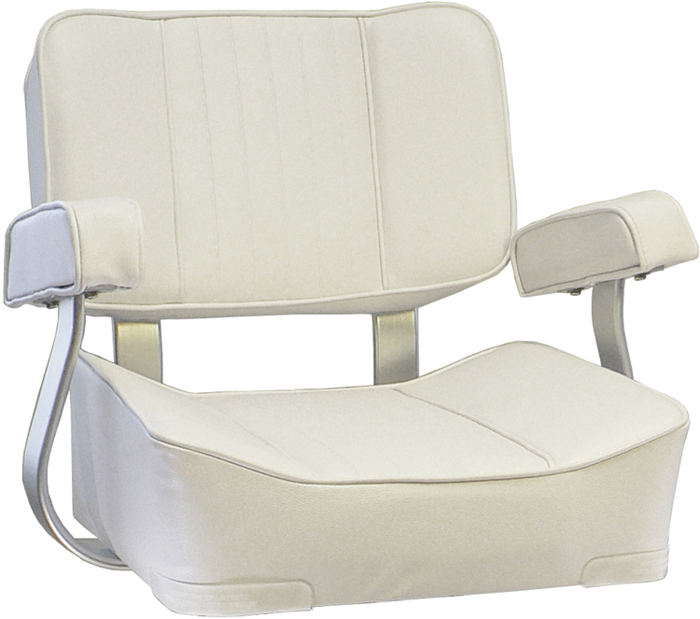 Springfield Marine 1040002 Deluxe Captain's Chair - White