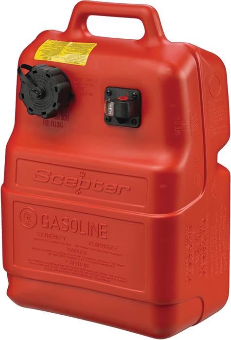 Scepter 08580 Portable Fuel Tank 6.6 Gallon EPA Compliant Marine Gas Can