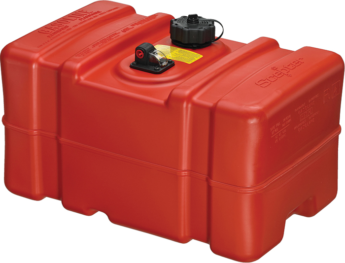 Scepter 08668 12 Gallon Rectangular Portable Marine Fuel Tank EPA Compliant