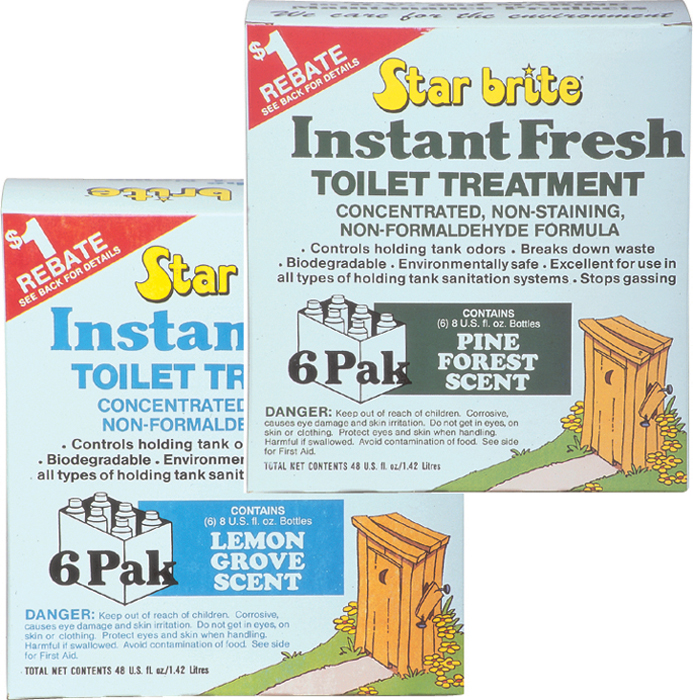 Starbrite 071761 Instant Fresh Toilet Treatment Lemon 6-Pack