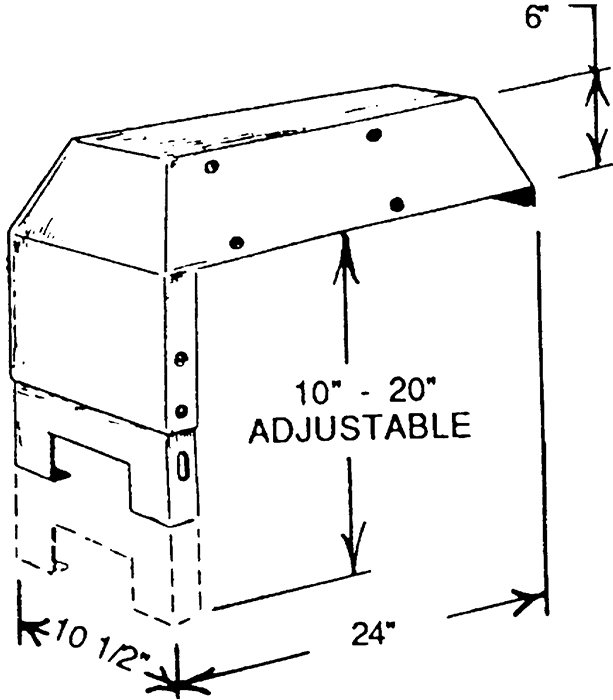 T-H Marine SCM2DP Adjustable Steering Console Mount 10-20 Inch Height