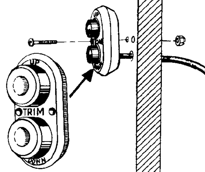 T-H Marine TTC1DP Transom Trim Control Switch for Outboards and Jack Plates