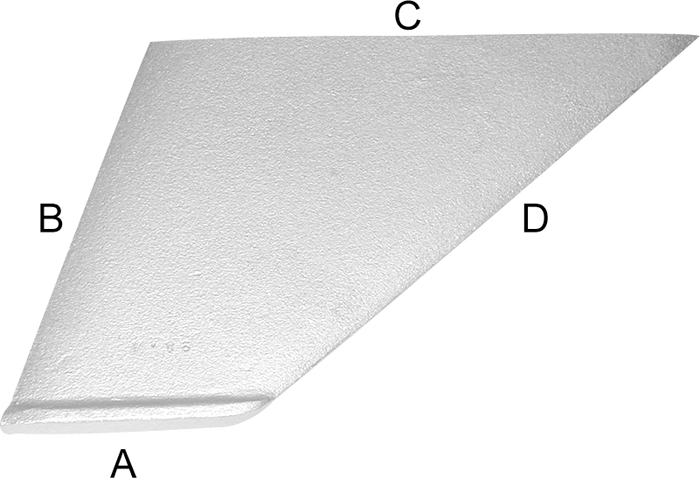 T-H Marine RS1DP Replacement Skeg for Bombardier Evinrude Johnson OMC Yamaha V6 Outboards