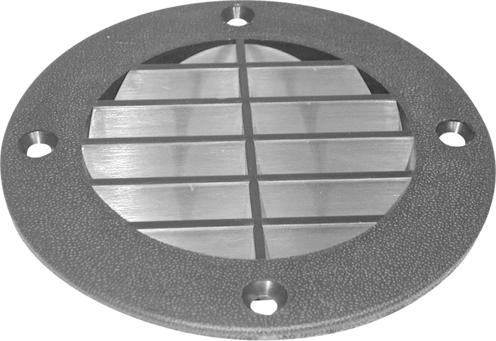 T-H Marine LV1DP Louvered Vent Cover 5-5/8" OD 4" Hole White
