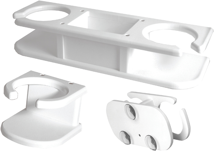 Taco Metals P01-2001W 2-Cup Drink Holder with Suction Mount