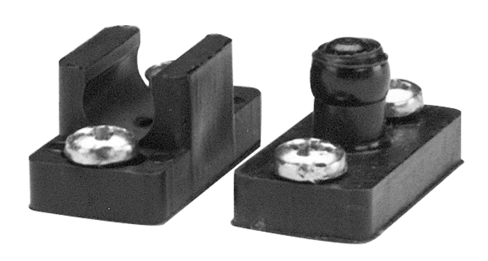 Taylor Made 1163 Taylor Black Thermoplastic Door Catches With Ball Stud, Catch and Screws (1 Set)