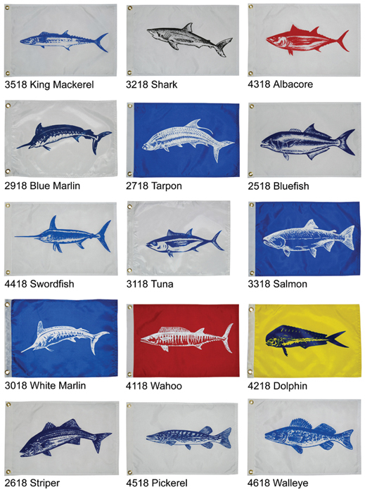 Taylor Made 4218 Taylor Fisherman's Dolphin Catch Flag 12" x 18"