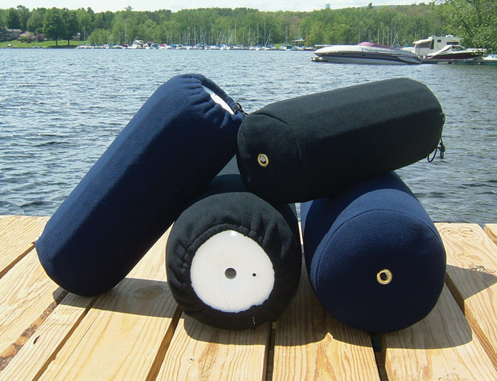 Taylor Made 9035 Fleece Fender Boot for Center Rope Tube Fenders, 8" x 20", Navy