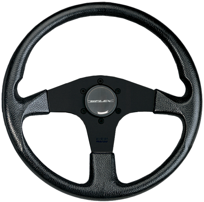 Uflex CORSEBB Corse Marine Steering Wheel Black PVC Grip with Black Spokes
