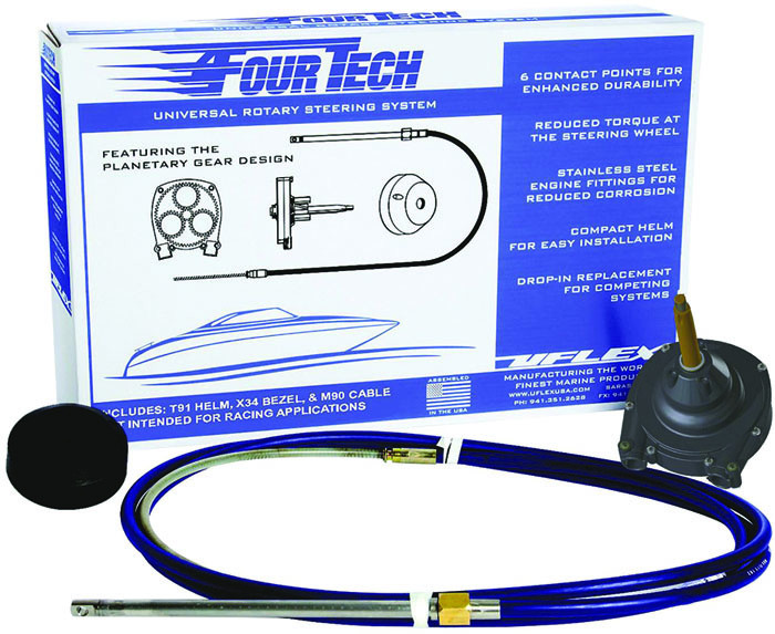 Uflex FOURTECH11 11' Rotary Steering System with T91 Helm and M90 Cable