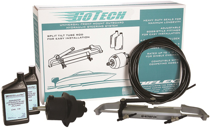 Uflex GOTECH 1.0 Hydraulic Outboard Steering Kit with 30ft Hose
