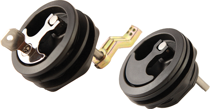 Whitecap Industries 3730BC Nylon Compression Handle Black Non-Locking