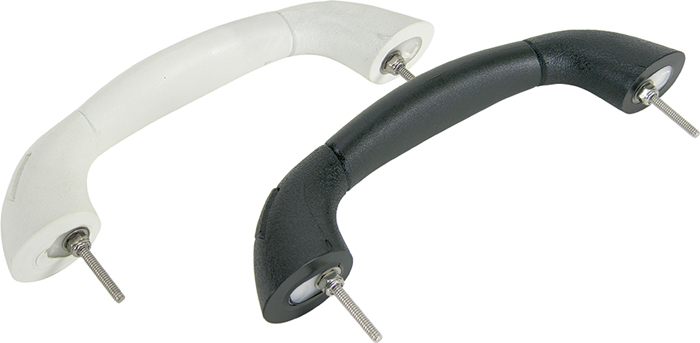 Whitecap Industries S-7095P Black Vinyl Studded Handrail 9-3/4"