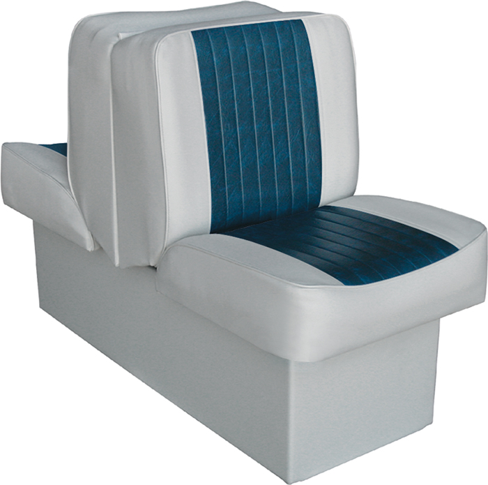 Wise Seating 8WD707P1660 Deluxe Lounge Seat Gray/Navy