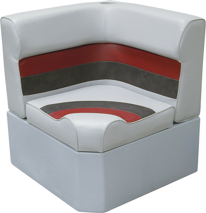 Wise Seating 8WD1331011 Radius Corner Section Grey/Navy/Blue Marine Vinyl