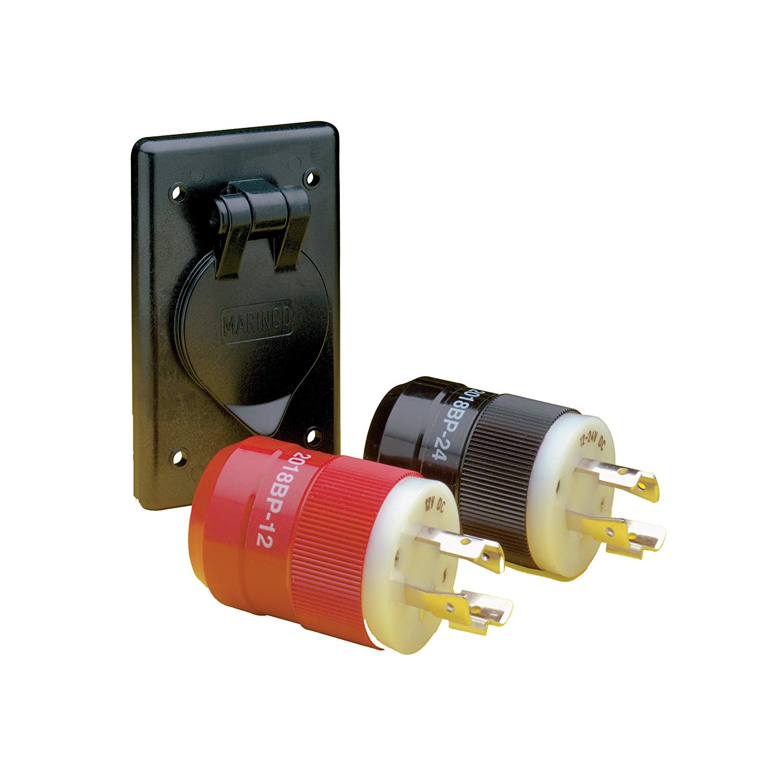 Marinco 2018BP-24 Trolling Motor Plug Male 12/24V DC Connector