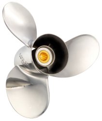 Solas 1551-148-19 HR Titan Stainless Steel 3-Blade Propeller for Mercury