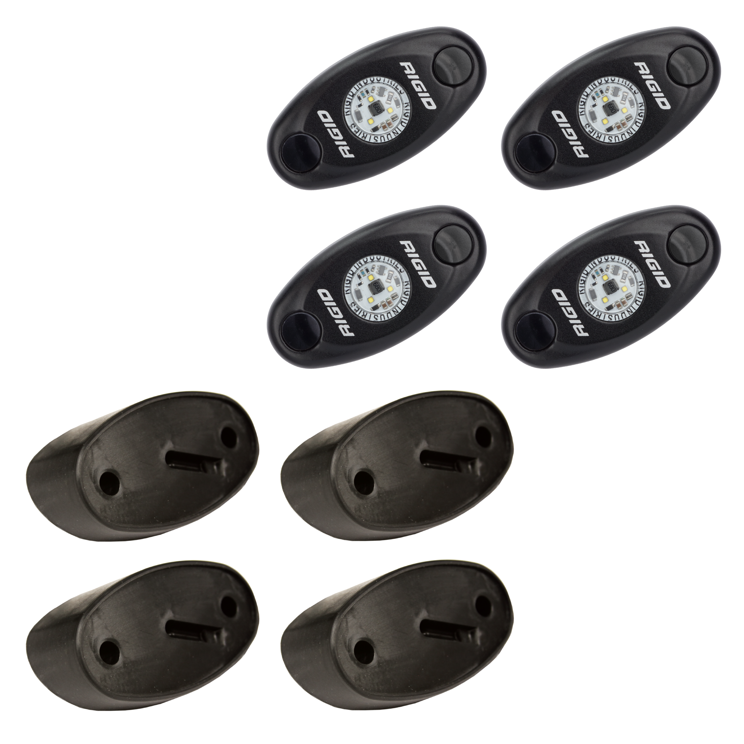 Picture of RIGID Industries 400203 A-Series Rock Light Kit 4 Pack Cool White LED