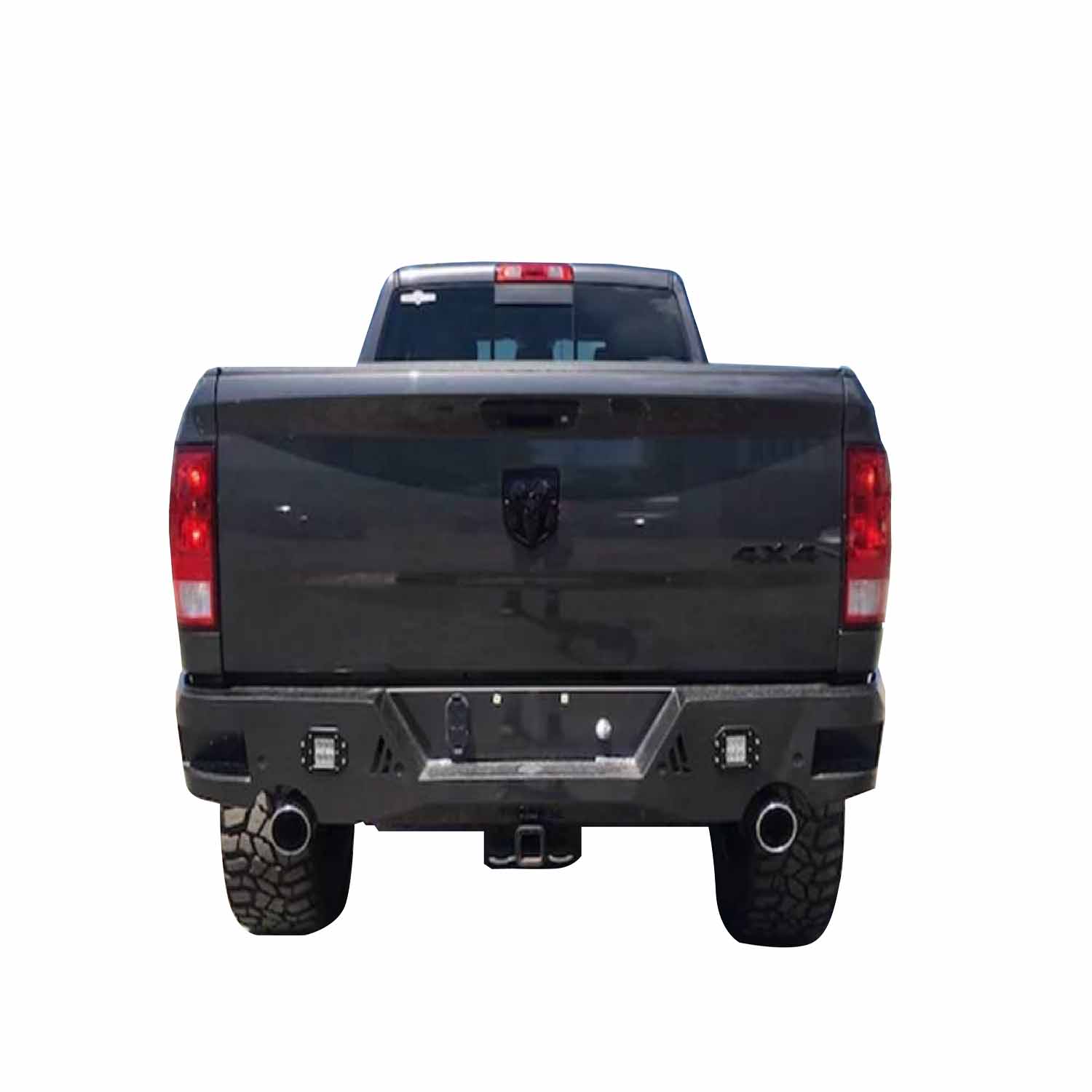 TrailFX RLDB003TI LD Rear Bumper Titanium Black Powder Coated Steel