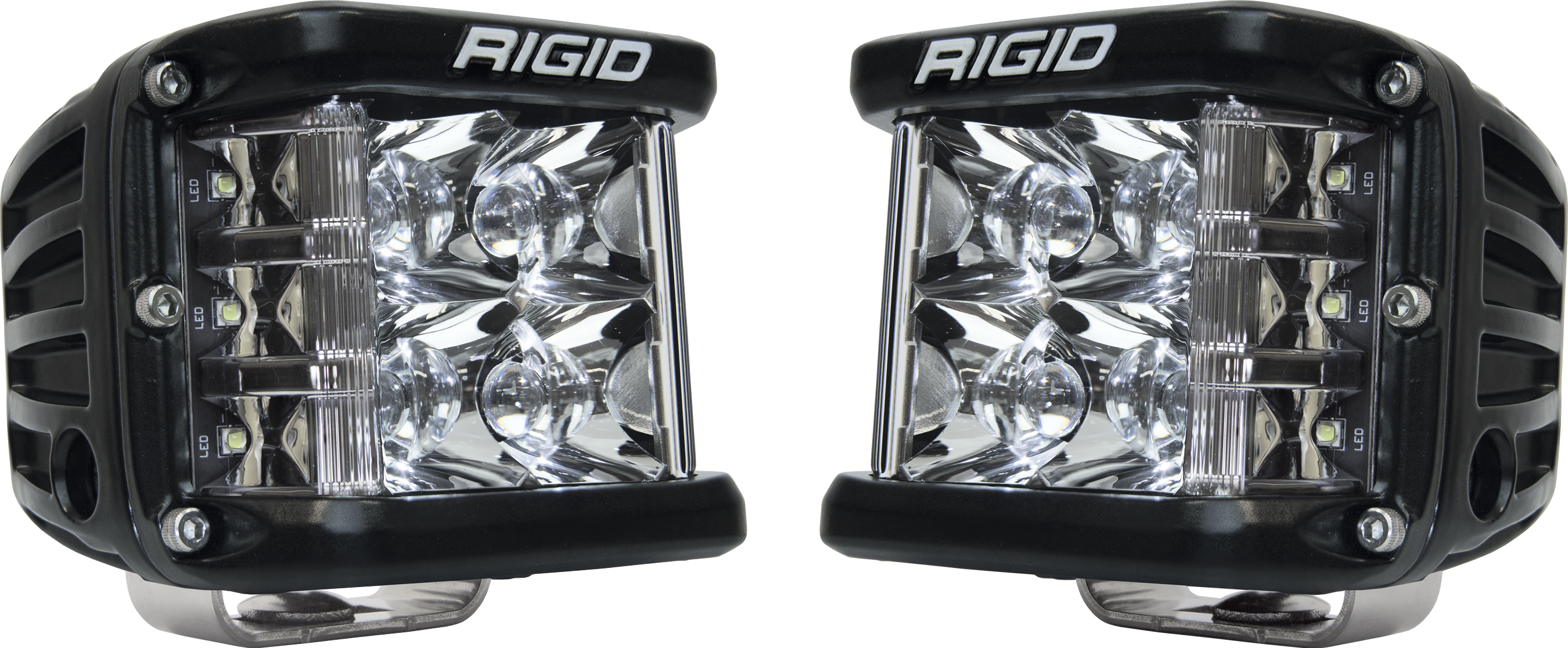 RIGID Industries 262213 D-SS Pro LED Pod Light Spot Optic Side Shooter Surface Mount Pair