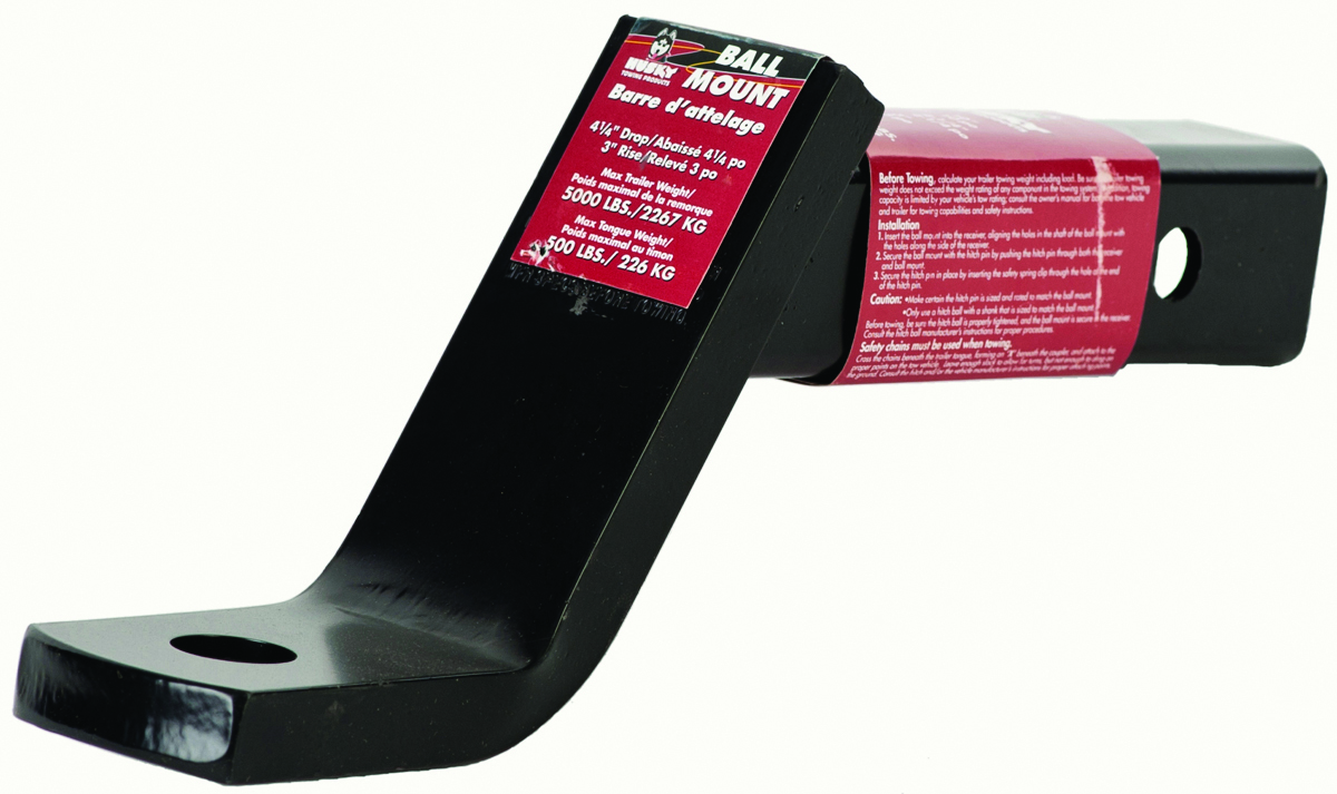 Picture of Husky Towing 31358 Ball Mount 2" Receiver 5000 lb 4-1/4" Drop 3" Rise 10" Shank