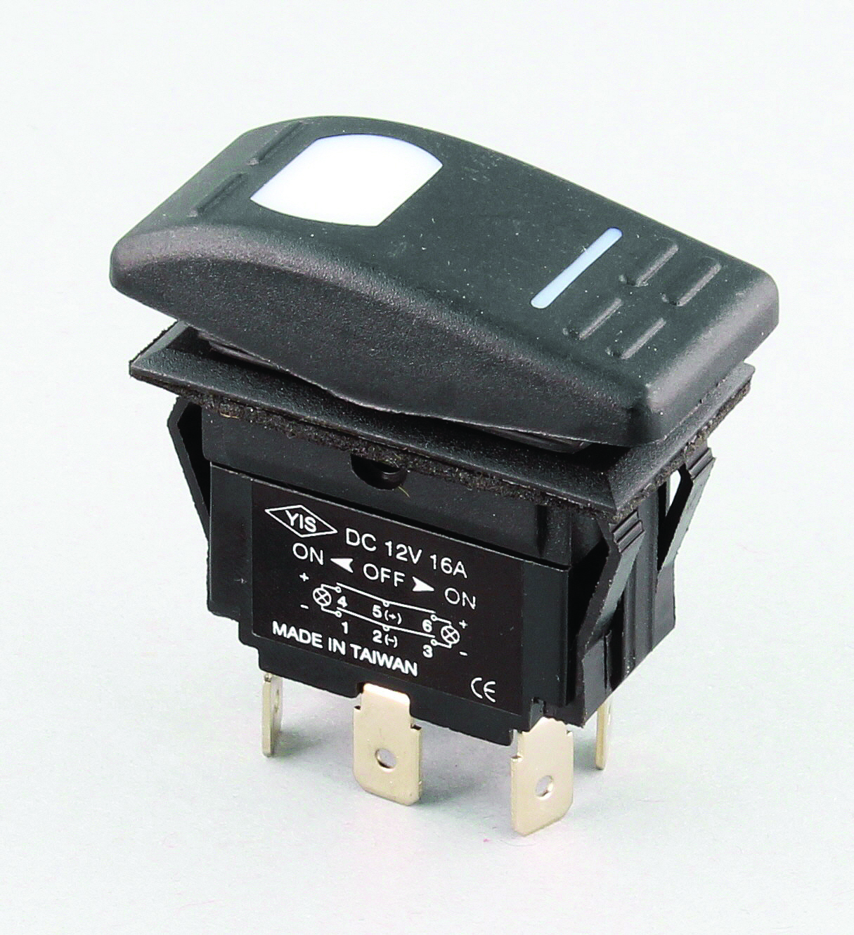 SeaSense 50031019 6-Pole Splash-Proof Switch without LED