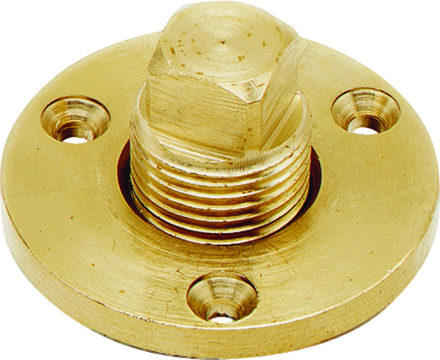 SeaSense 50032282 Garboard Drain Plug Kit - Brass 1/2" NPT