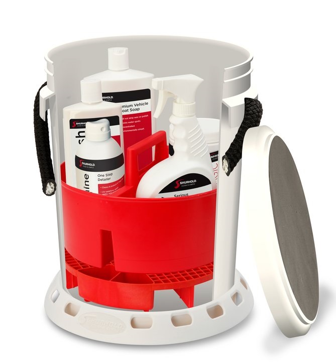 Shurhold 2465 Ultimate One Bucket System 5 Gallon Complete Detailing Kit with Cleaning Supplies