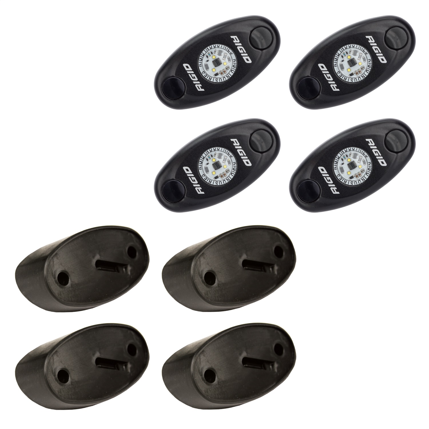 Picture of RIGID Industries 400233 A-Series LED Rock Light Kit Blue - 4-Pack