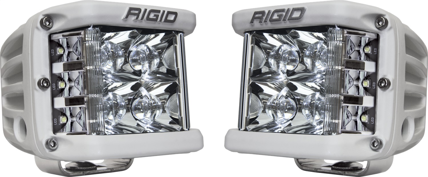 Picture of RIGID Industries 862213 D-SS PRO LED Pod Lights Side Shooter Spot Optic Surface Mount White Pair