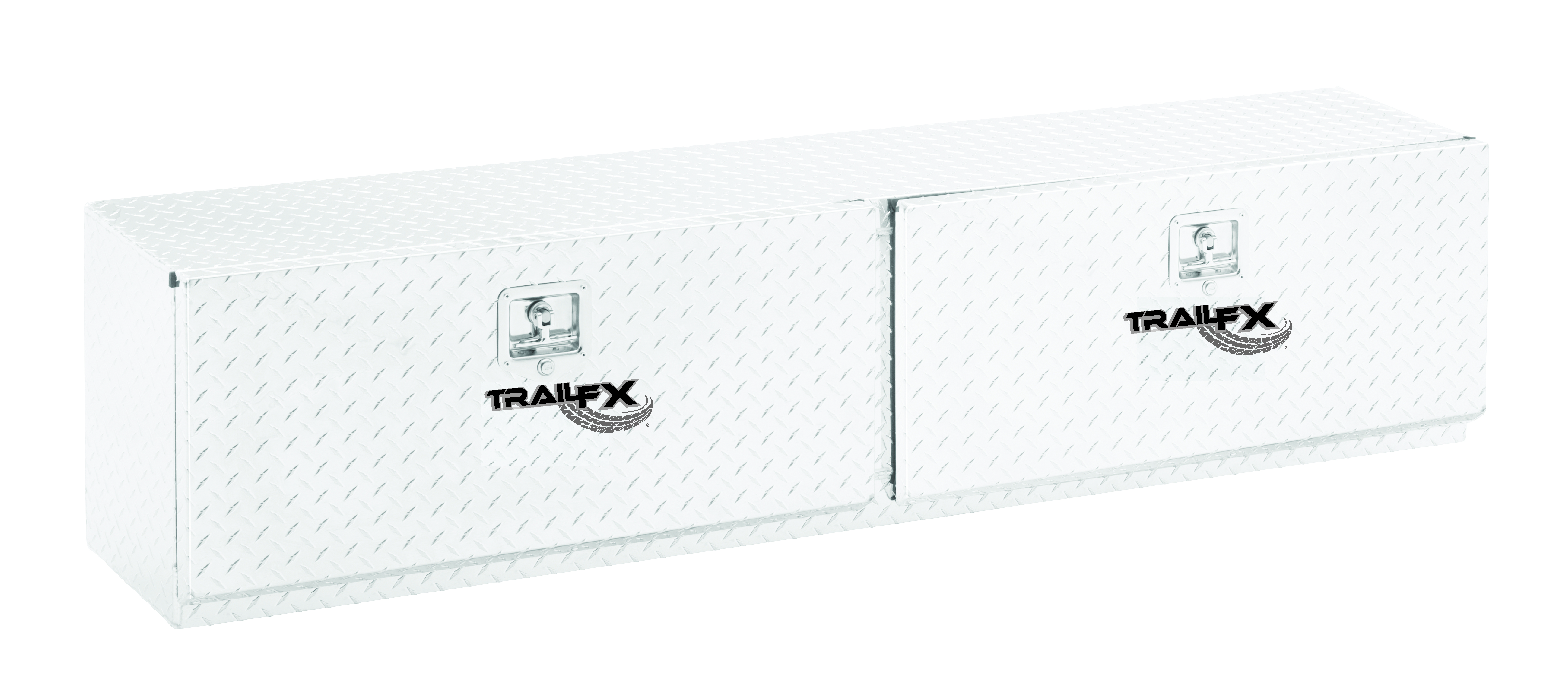 TrailFX 170721 Top Mount Crossover Tool Box - 72" Aluminum Diamond Plate