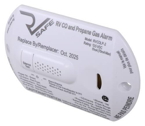 RV Safe RVCOLP2W 2-Wire Propane and Carbon Monoxide Detector 12V White