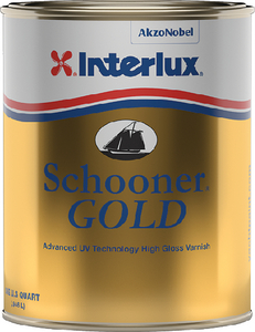 Interlux Paint YVA500/QT Schooner Gold Premium Marine Varnish Quart