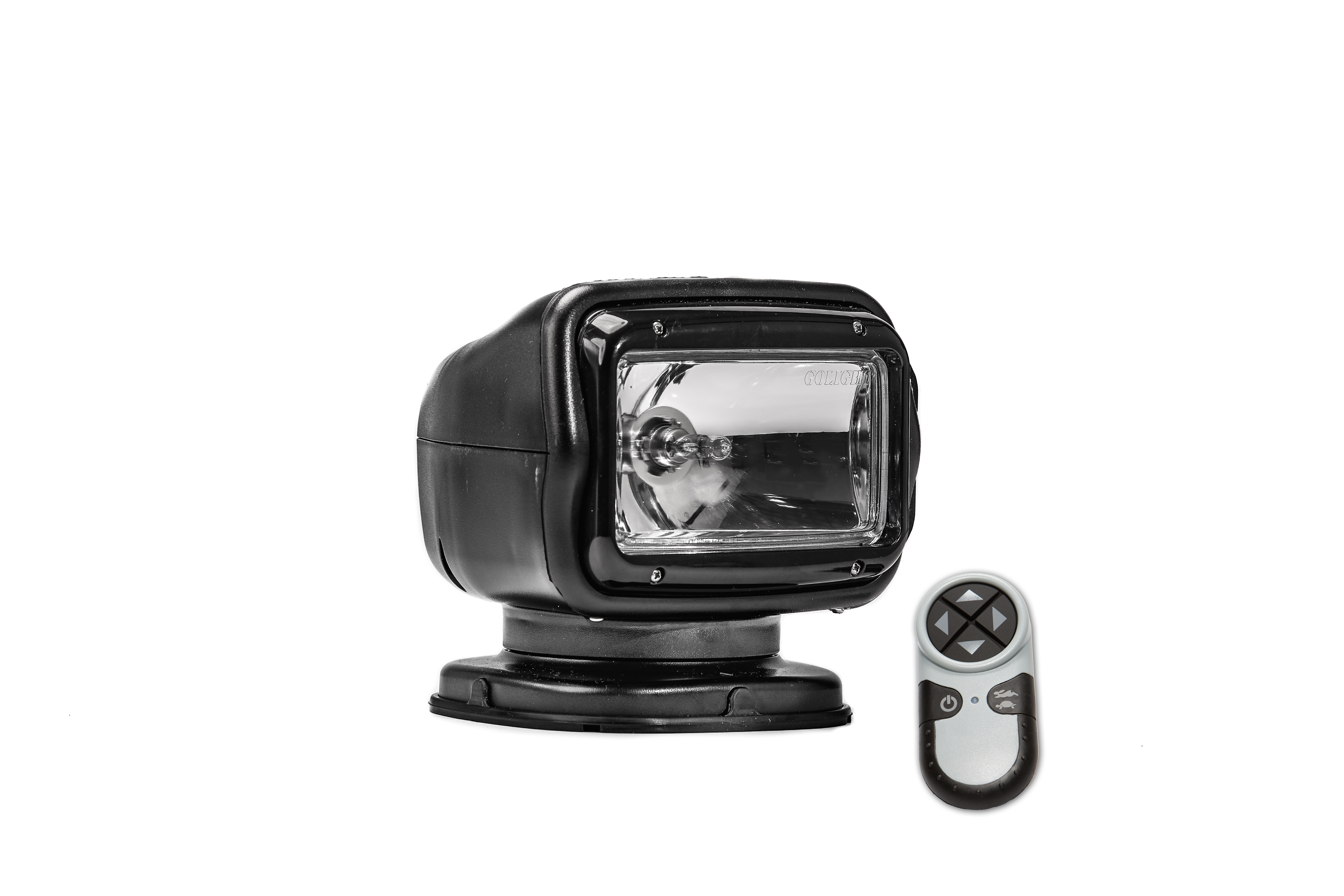 Golight 2051GT RadioRay GT Series Permanent Mount Halogen Remote Searchlight Black