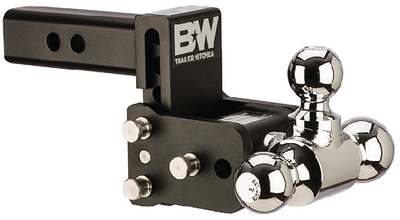 B&W TS10048B Tow & Stow Adjustable Tri-Ball Hitch Mount 2" Receiver