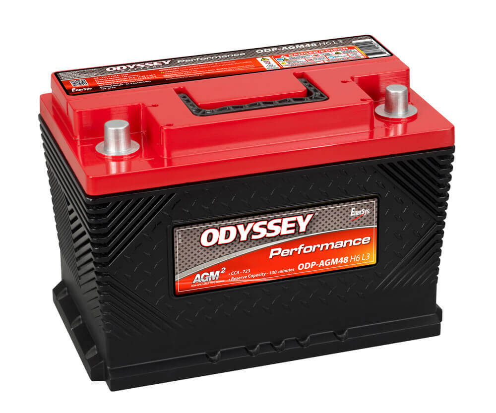 Picture of Odyssey Battery ODP-AGM48H6L3 Performance Series Group 48 AGM Battery 720 CCA