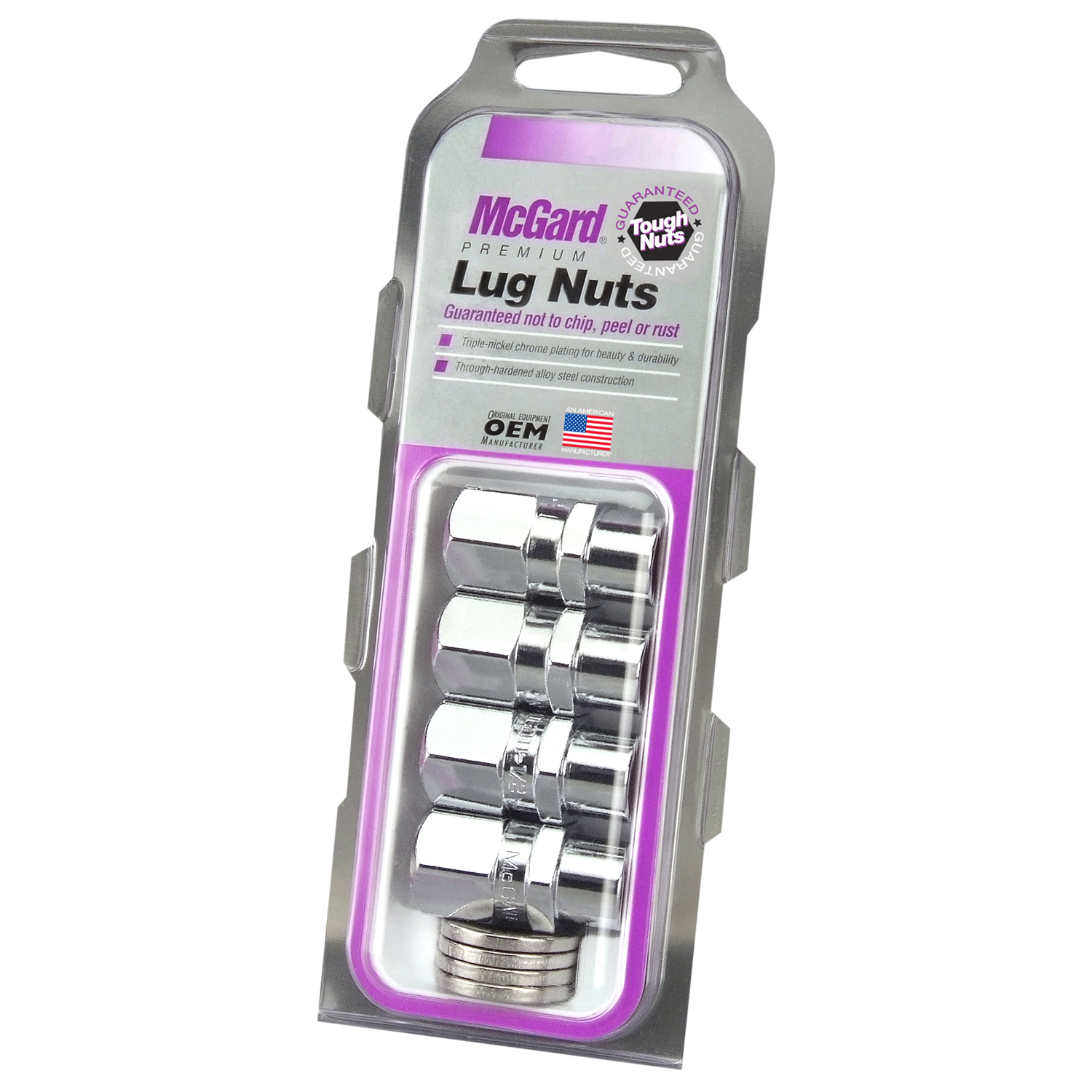 Picture of McGard 60129 Mag/shank Style Lug Nuts-Chrome