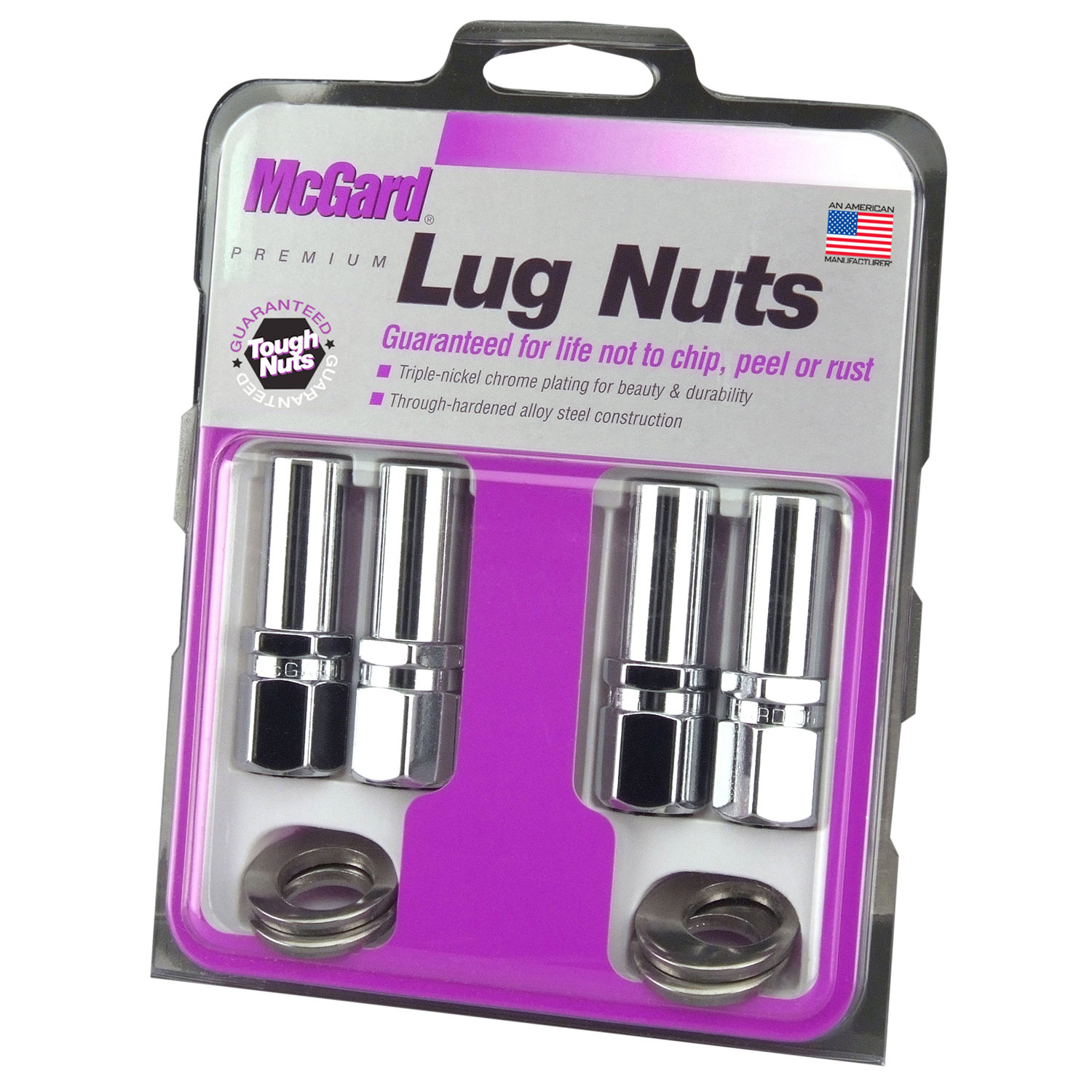 Picture of McGard 63000 Mag/shank Style Lug Nuts-Chrome