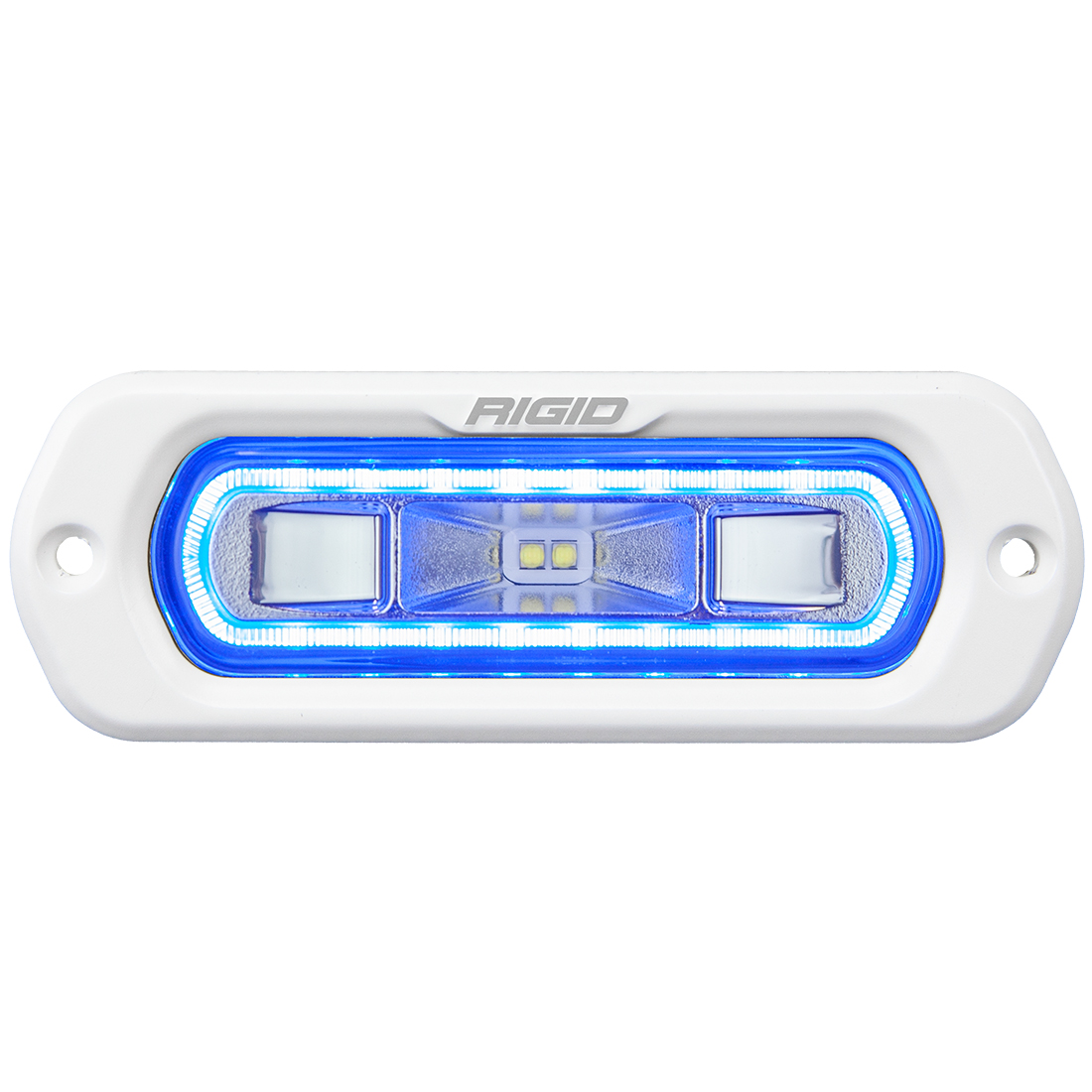 Picture of RIGID Industries 51201 SR-L Marine Spreader Light White Flush Mount Blue Halo