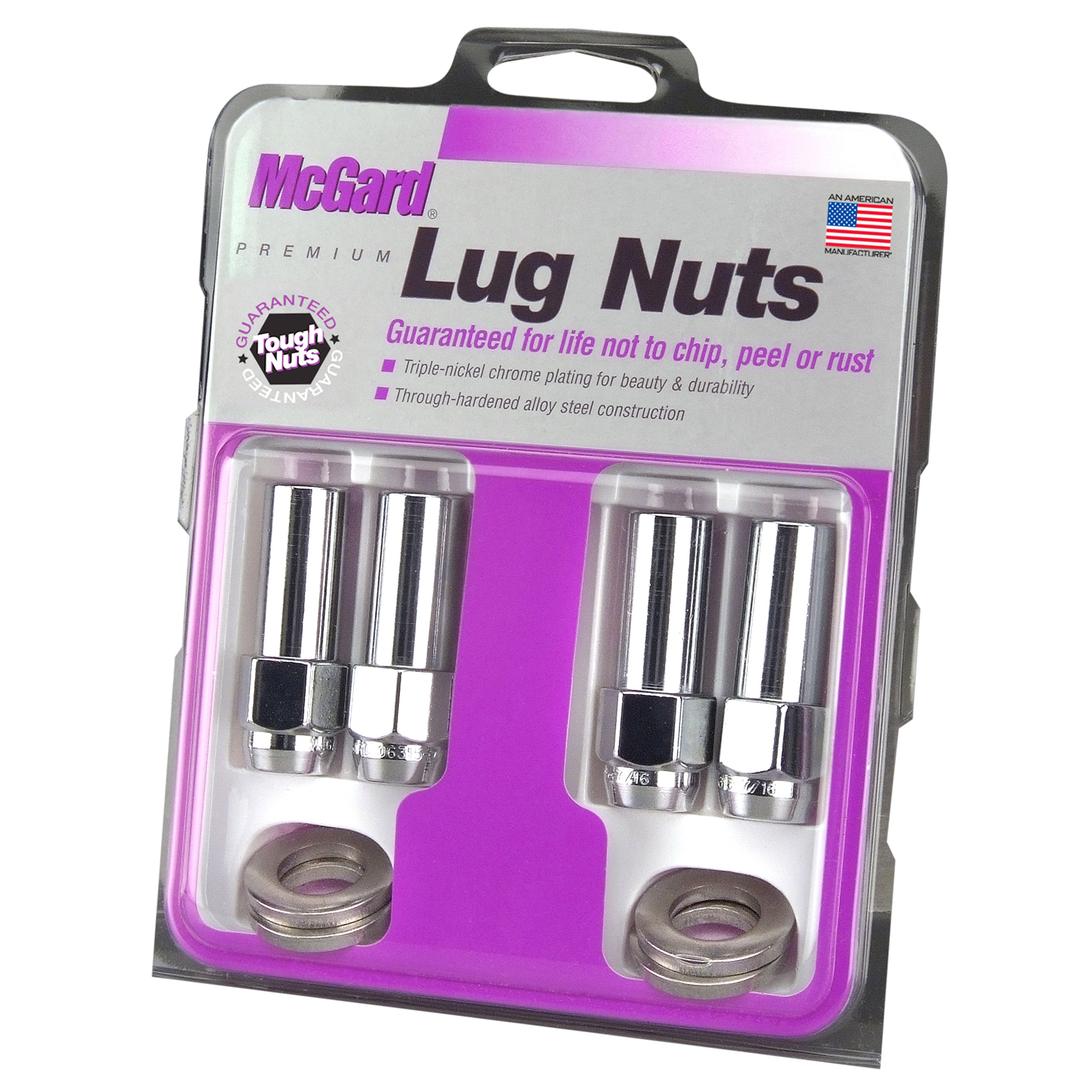 Picture of McGard 63014 Mag/Shank Style Chrome Lug Nuts 1/2-20 Thread