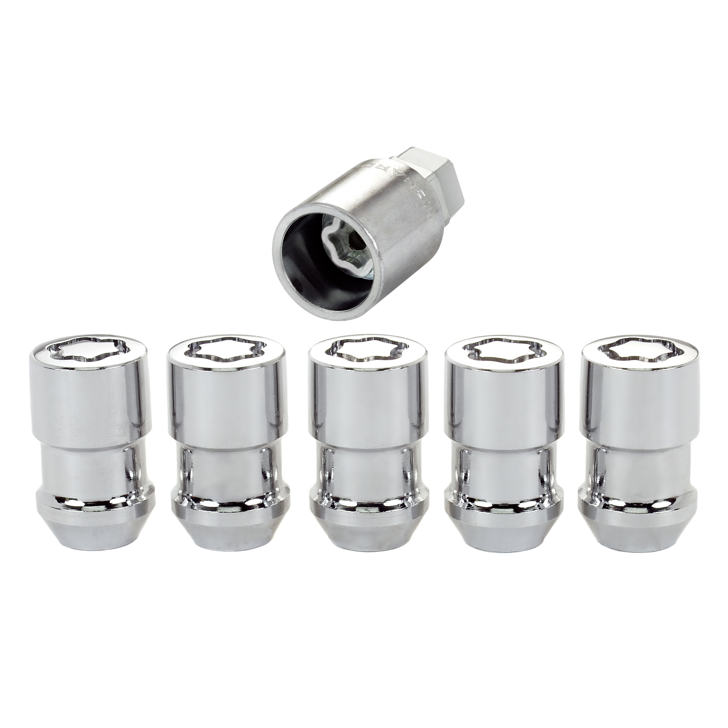McGard 24538 Chrome Cone Seat Wheel Locks 5-Lock Set 1/2"-20