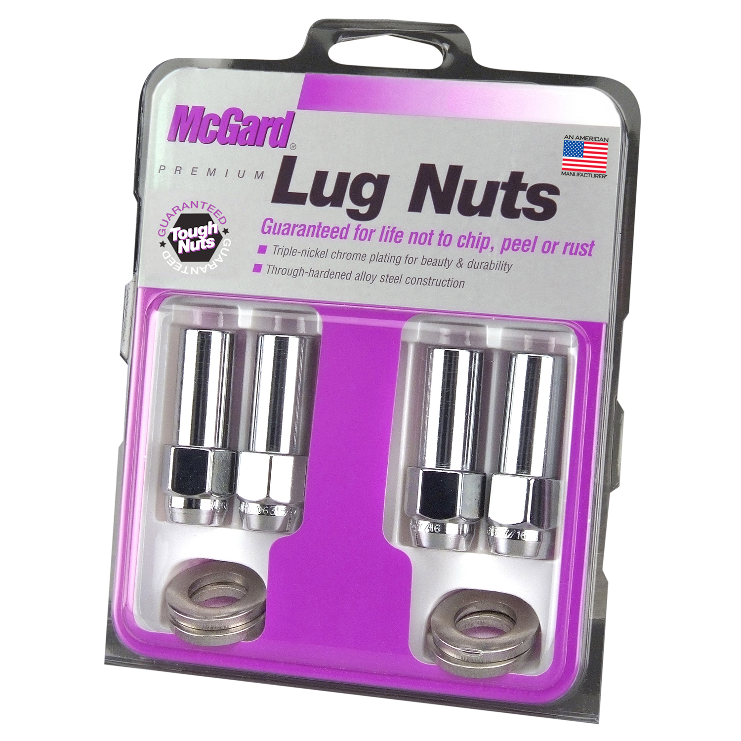 Picture of McGard 63015 Chrome Mag Shank Style Lug Nuts 7/16-20 Thread
