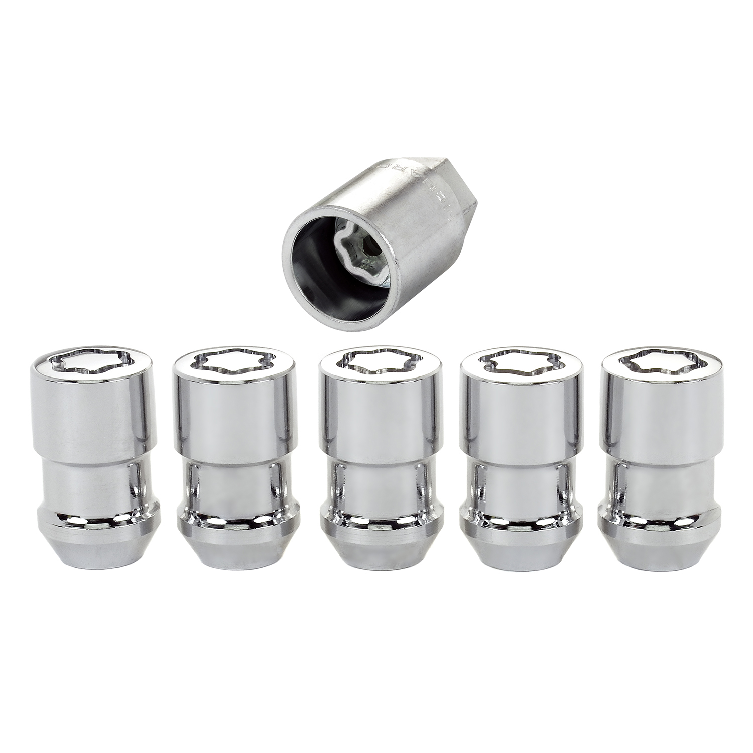 Picture of McGard 24537 Chrome Cone Seat Wheel Locks 5-Lock Set