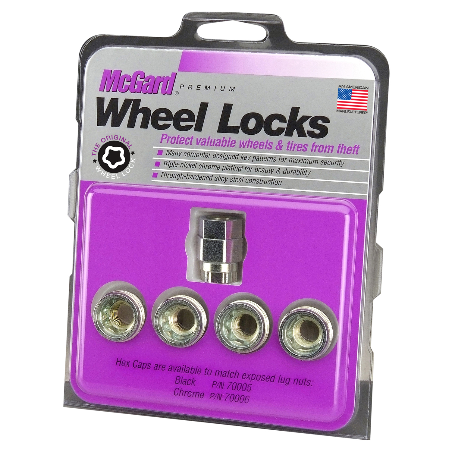 Picture of McGard 24010 Cone Seat Under Hub Cap Wheel Locks 1/2"-20 Thread