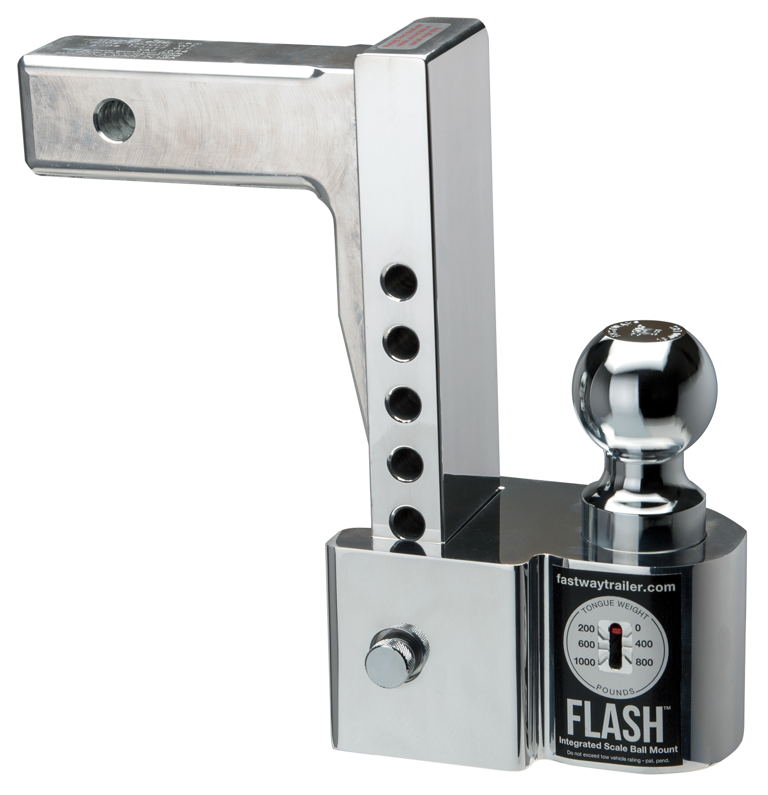 Fastway 48-00-8800 Flash Adjustable Aluminum Ball Mount with Integrated Scale 8" Drop 9" Rise
