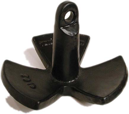 SeaSense 50074544 15 lb River Anchor Black Vinyl Coated