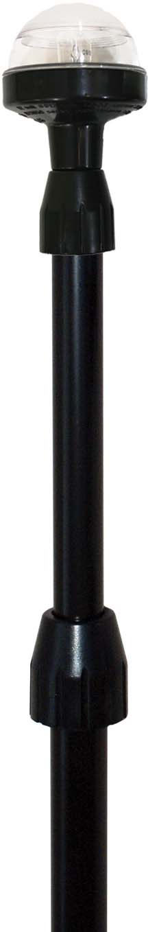 SeaSense 50023947 Telescopic Stern Light 26-48 Inch Black with Base