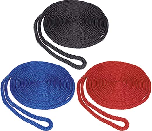 SeaSense 50013278 Dock Line 1/2" x 15' Red Braided MFP Rope